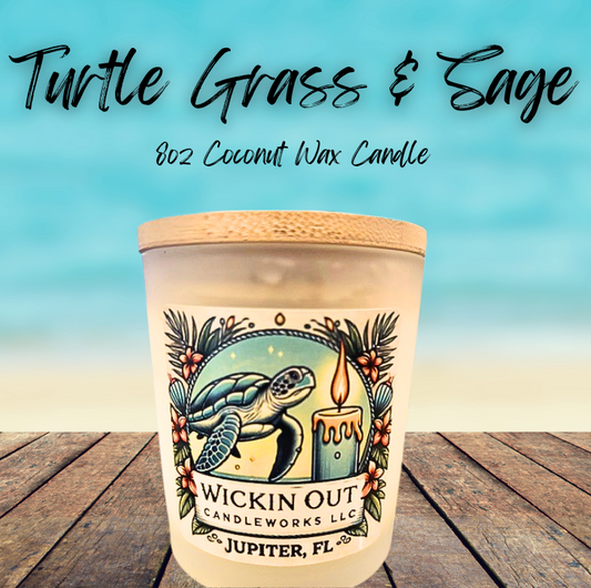 Turtle Grass & Sage - 8oz Candle